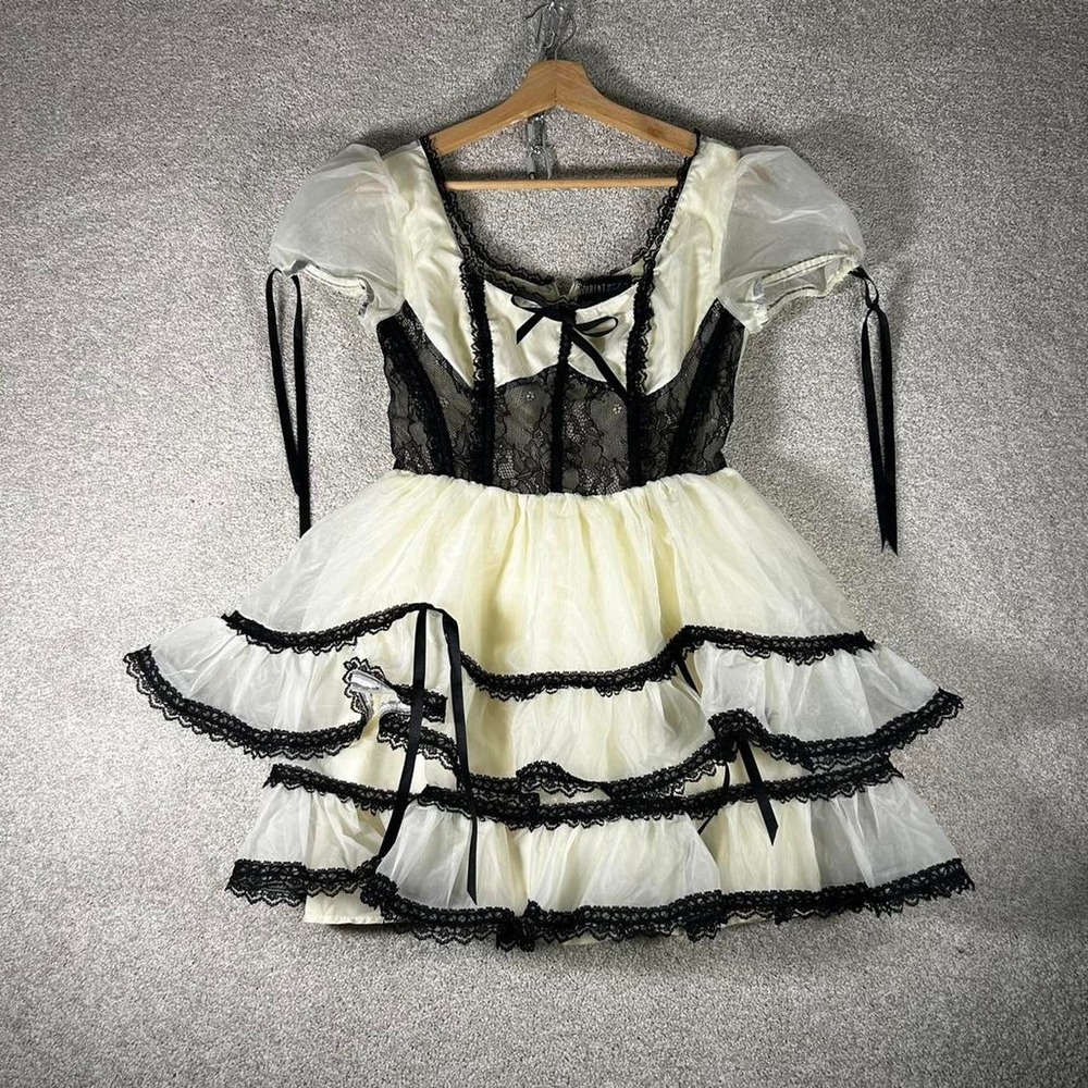 Women's y2k Current Mood Grand Theatrics Babydoll corset ruffle style Dress